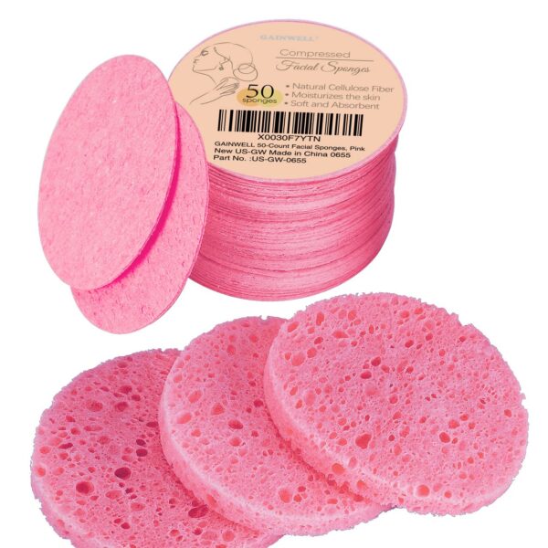 Pink Facial Sponges